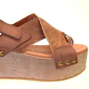 SixtySeven NIRA Women's Brown Leather SLINGBACK